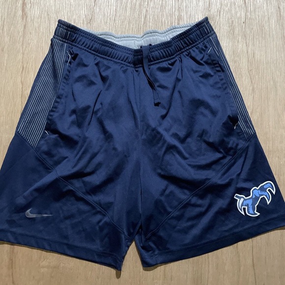 Nike Gym Shorts Dri Fit Athletic Performance Blue With Pockets Mens Size Small‎ - Picture 1 of 7